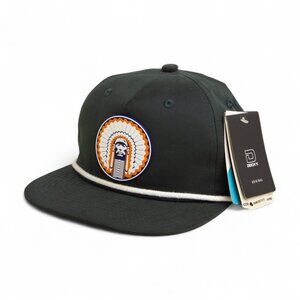 Illinois Fighting Illini Chief Illiniwek 3D Classic Rope Hat- Charcoal/ White